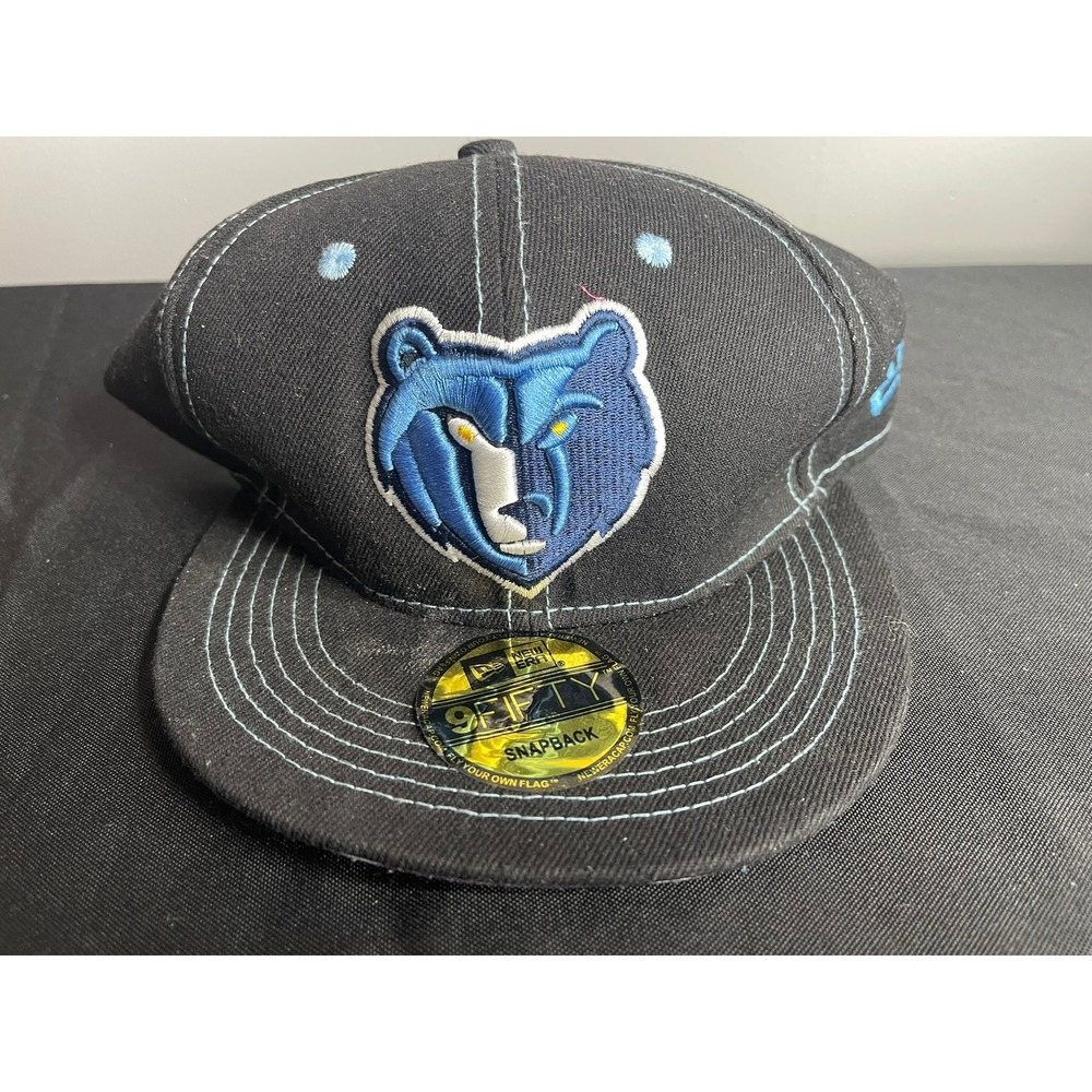 New Era Memphis Grizzlies Hardwood Classics 9FIFTY Snapback Hat Black Blue NBA